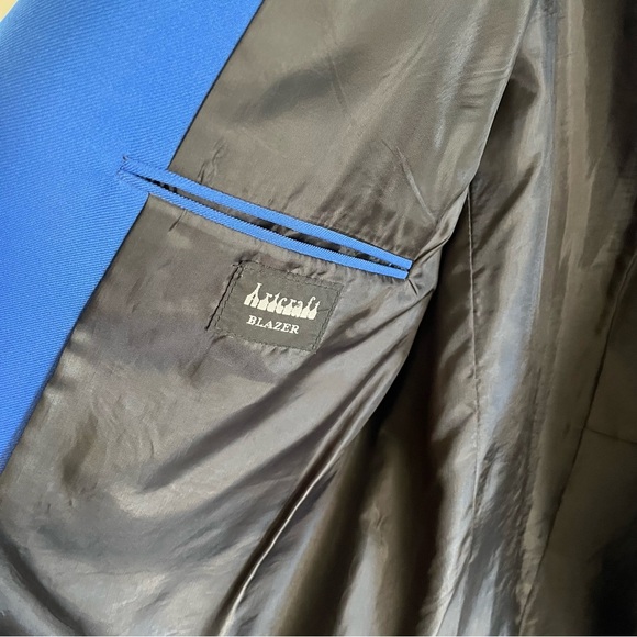 HTF Washington DC Travelers Aid Men’s Blue Blazer Sz Large Metropolitan Airports - Picture 10 of 14